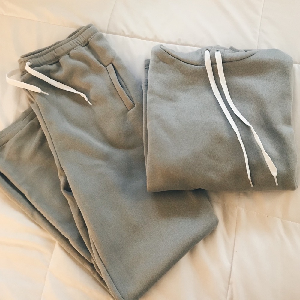 Gray Loungewear Matching Sweat Set